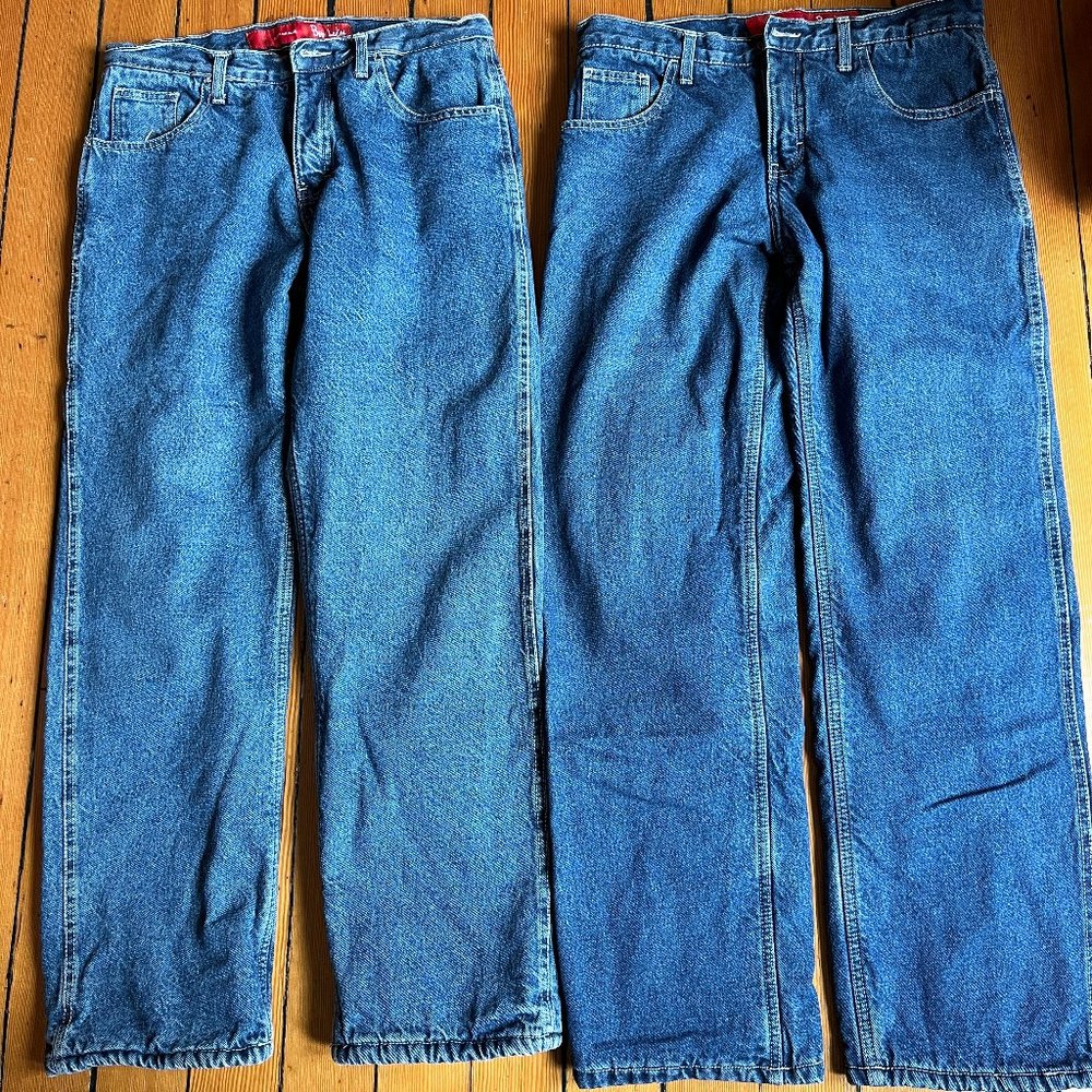 Berne Womens Size 12 Regular Fleece Lined Blue Jeans Insulated Denim